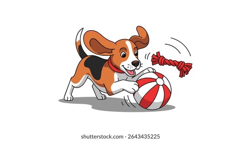 As aventuras divertidas do Beagle Uma descrição caprichosa da felicidade e energia caninas