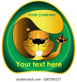 joyful beaver for the logo beaver logo