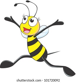 Joyful Bee happy to be free