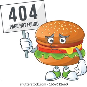 personaje alegre de caricatura de hamburguesa eleva una tabla