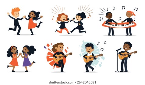 Joyful Children Sharing Music Together The Rhythm of Childhood Innocence and Creative Expression