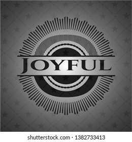 Joyful dark icon or emblem. Vector Illustration. Detailed.