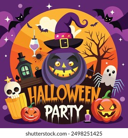 A joyful design featuring friendly ghosts celebrating, ideal for adding a fun and spooky touch to Halloween celebration.