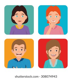 Joyful digital design, vector illustration eps 10.