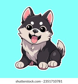 Joyful Dog Smile, Wholesome and Adorable Sticker