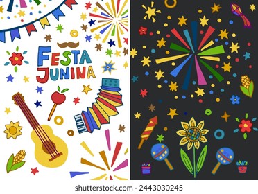 Joyful Festa Junina Colorful Illustration