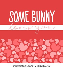Joyful Happy Easter hand-drawn lettering for greeting cards, social media posts, stickers. Colorful candy pastels spring vector illustration in flat style.