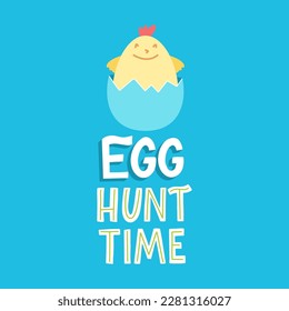 Joyful Happy Easter hand-drawn lettering for greeting cards, social media posts, stickers. Colorful candy pastels spring vector illustration in flat style.