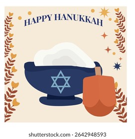 joyful illustrations commemorating Hanukkah, the Jewish Festival of Lights. perfect for Hanukkah greeting, social media post, holiday cards, and visual content celebrating the Festival of Lights.