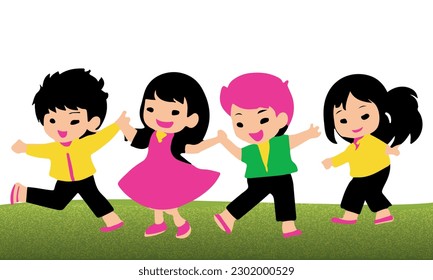 The Joyful Journey of Young Dancers. The Energetic Adventures of Dancing Characters