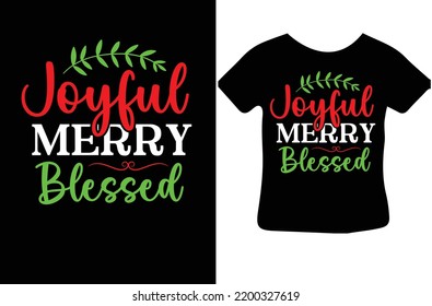 Joyful Merry Blessed svg design