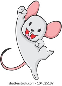 Joyful Mouse Cartoon