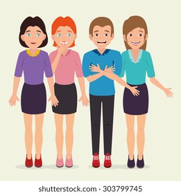 Joyful people design, vector illustration eps 10. Joyful people design, vector illustration eps 10.