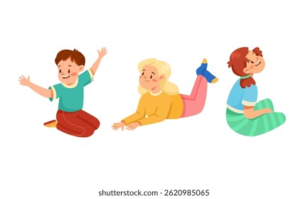 Joyful and Playful Children Engaged in Numerous Delightful Poses and Fun Activities