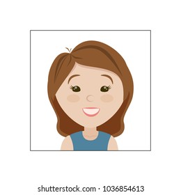 Joyful pretty little face after cosmetic procedures. Emotion of joy. Good haircut. The painted gray hair is not visible.