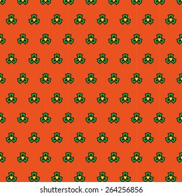 Joyful red spring bright cheerful pattern with stars 