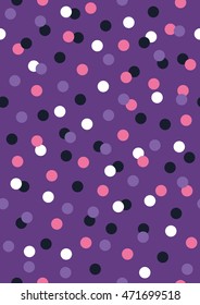 Joyful seamless pattern with colorful confetti. Vector illustration.