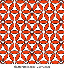 Joyful Sunny spring bright cheerful pattern with stars and flowers