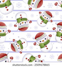 Feliz inverno e Natal sem emenda padrão