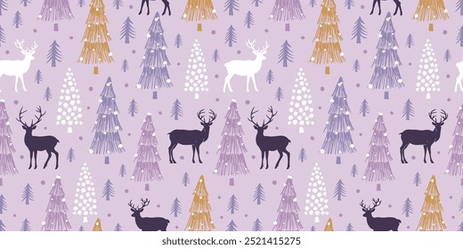 Patrón inconsútil del invierno y de las Navidades alegres