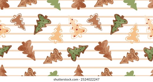 Patrón inconsútil del invierno y de las Navidades alegres