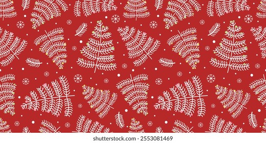 Patrón inconsútil del invierno y de las Navidades alegres
