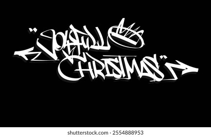 JOYFULL CHRISTMAS graffiti tag style design