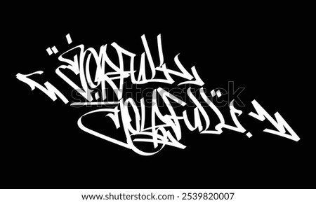 JOYFULL JOYFULL graffiti tag style design