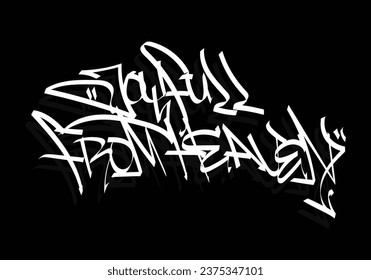 JOYFULL FROM HEAVEN word graffiti tag style