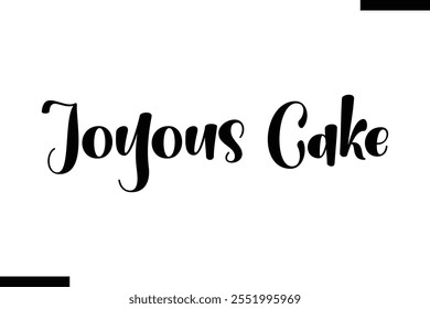 Joyous Cake Christmas quotes text typography