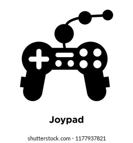 Joypad icon vector isolated on white background, logo concept of Joypad sign on transparent background, filled black symbol