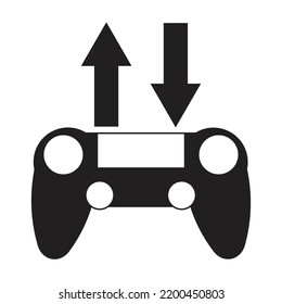 Joystcik gaming icon illustration with flat design style