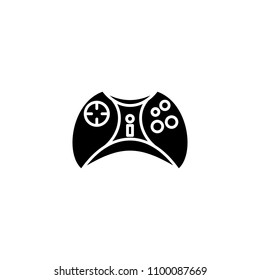 Joystick black icon concept. Joystick flat  vector symbol, sign, illustration.