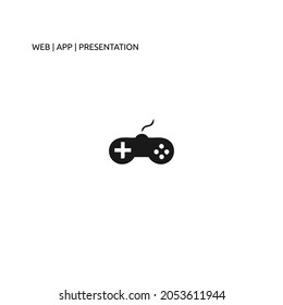 joystick black icon for web, app, and presentation 