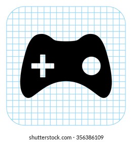 joystick - black  vector icon