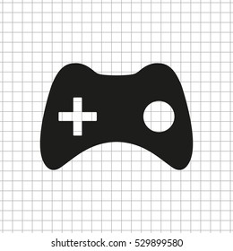joystick  - black vector icon