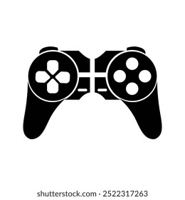 ícone preto e branco do joystick