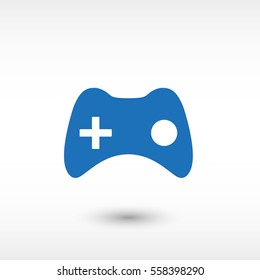 joystick -  blue vector icon
