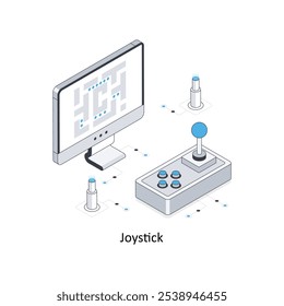 Joystick Cab Location  isometric stock illustration. EPS File stock illustration