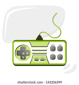 joystick cartoon green light theme