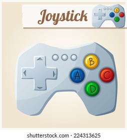 Joystick. Cartoon vector illustration. Series of children's toys