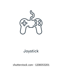 Joystick concept line icon. Linear Joystick concept outline symbol design. This simple element illustration can be used for web and mobile UI/UX.
