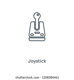 Joystick concept line icon. Linear Joystick concept outline symbol design. This simple element illustration can be used for web and mobile UI/UX.