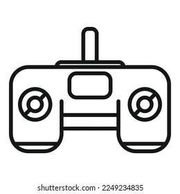 Joystick-Kontrollsymbol-Umrandungsvektor. Rechenzentrum. Bericht überwachen