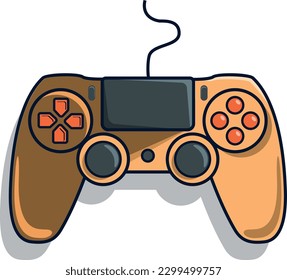 Controlador Joystick, Joystick analógico y Game Pad Stick Illustration.Para impresiones de camisetas y otros usos.