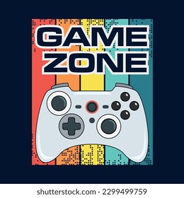 Joystick-Controller, Analog Joystick und Game Pad Illustration.Für T-Shirt-Ausdrucke und andere Anwendungen.