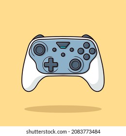 Joystick Controller Cartoon Vector Illustration