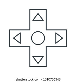 Joystick controller concept line icon. Simple element illustration. Joystick controller concept outline symbol design. Can be used for web and mobile UI/UX . Modern vector style