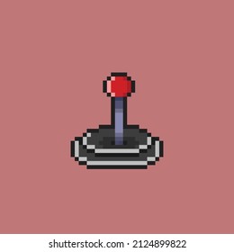 joystick controller in pixel art style