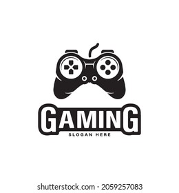 Joystick controller vector icon illustration for gaming esport logo design svg